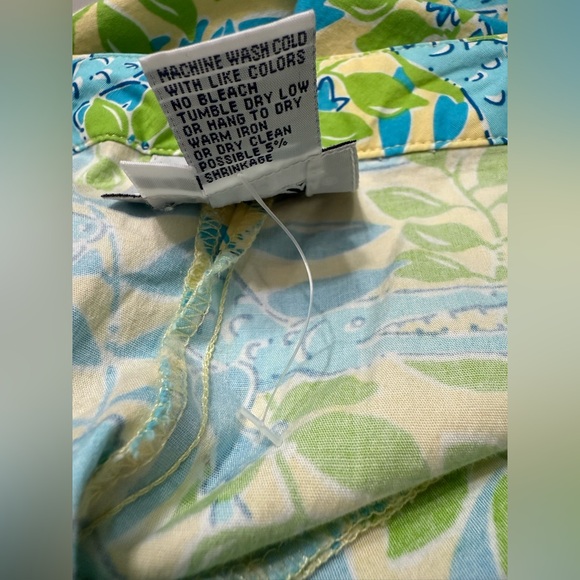 💚Lilly Pulitzer Women’s Crop Pants Mimosa Everglades Alligator Green/Blu… - Picture 10 of 11